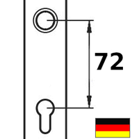 Profilzylinder 72mm